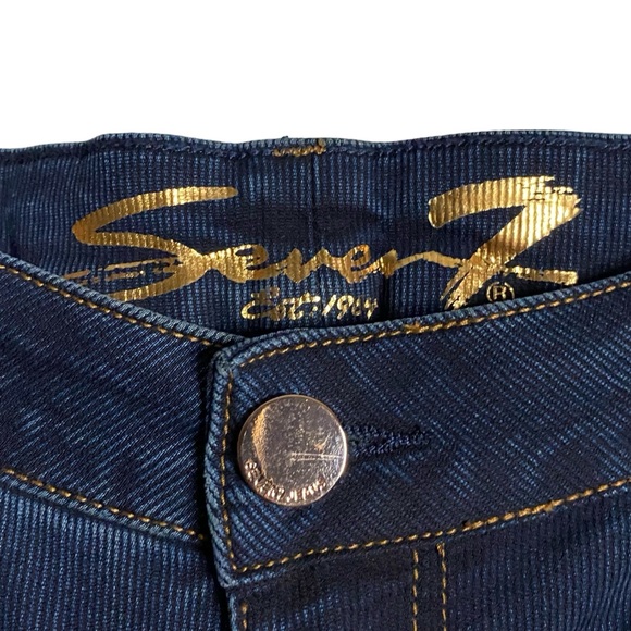 Seven7 Women's Medium Indigo Bombshell High Rise Skinny Jeans - Picture 4 of 10